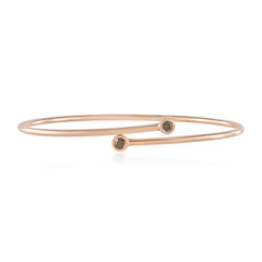 Bracelet en argent et Diamant chocolat VS1