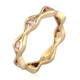 Bague en or et Saphir parme (de Melo)