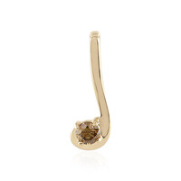 Pendentif en or et Diamant chocolat I2