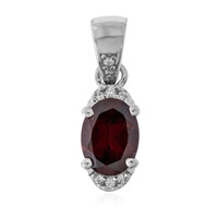 Pendentif en argent et Grenat du Mozambique