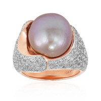Bague en argent et Perle Ming