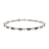 Bracelet en argent et Zircon rouge