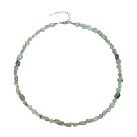 Collier en argent et Kyanite verte