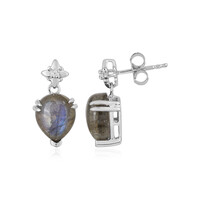 Boucles d'oreilles en argent et Labradorite