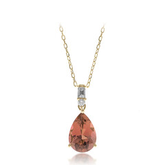 Collier en or et Tourmaline néon du Congo (CIRARI)