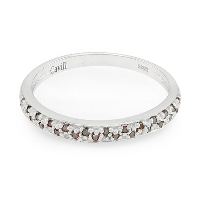 Bague en argent et Diamant fantaisie