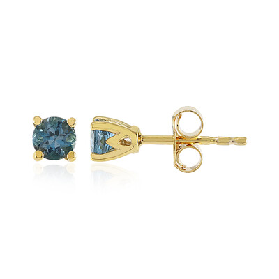Boucles d'oreilles en argent et Topaze bleu de Londres