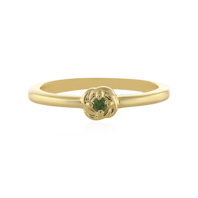 Bague en argent et Diamant vert I3