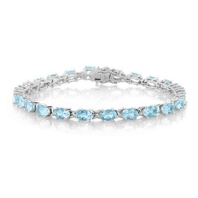 Bracelet en argent et Topaze bleu ciel