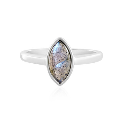 Bague en argent et Labradorite (MONOSONO COLLECTION)