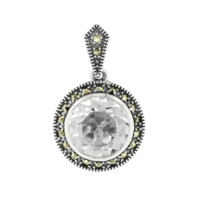 Pendentif en argent et Topaze blanche