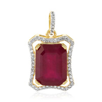 Pendentif en argent et Rubis de Madagascar