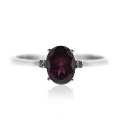 Bague en argent et Grenat Rhodolite