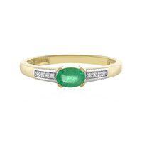 Bague en or et Emeraude d'Ethiopie