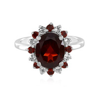 Bague en argent et Grenat d'Inde
