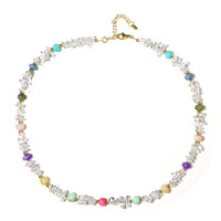 Collier en argent et Quartz blanc (Riya)