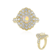 Bague en argent et Opale Welo