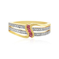 Bague en argent et Spinelle rose