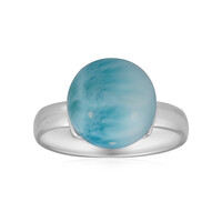 Bague en argent et Larimar