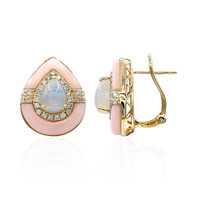Boucles d'oreilles en or et Opale Welo AAA (CIRARI)