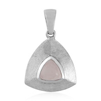 Pendentif en argent et Quartz rose