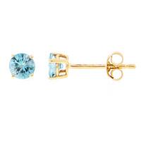 Boucles d'oreilles en or et Zircon de Ratanakiri