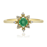 Bague en or et Emeraude de Zambie (CIRARI)