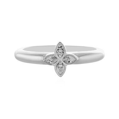 Bague en argent et Diamant I4 (J)