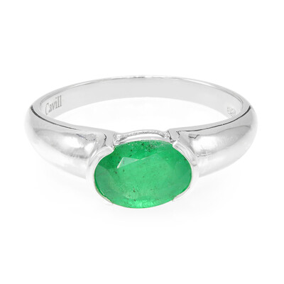 Bague en argent et Emeraude de Bahia