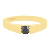 Bague en argent et Diamant noir