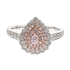 Bague en or et Diamant rose I1 (CIRARI)