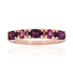 Bague en argent et Grenat Rhodolite