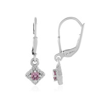 Boucles d'oreilles en argent et Grenat de Malaya