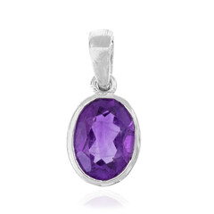 Pendentif en argent et Améthyste de Zambie