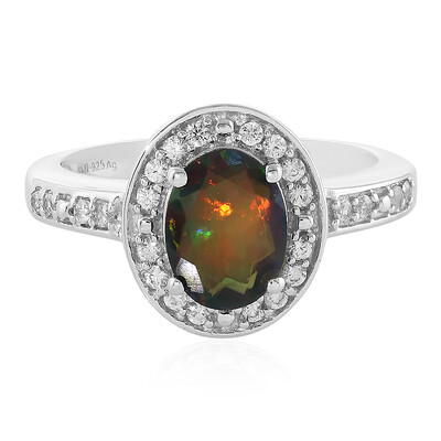 Bague en argent et Opale Mezezo