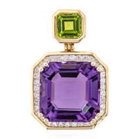 Pendentif en or et Améthyste (de Melo)