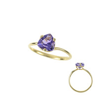 Bague en or et Améthyste