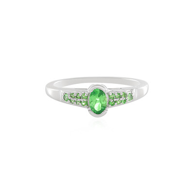 Bague en argent et Grenat Tsavorite