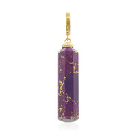 Pendentif en argent et Turquoise pourpre cuivré de Mohave