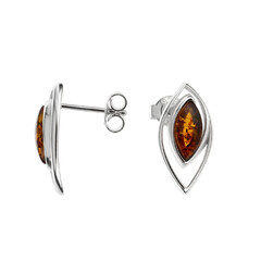 Boucles d'oreilles en argent et Ambre baltique