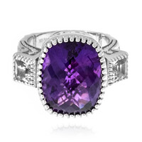 Bague en argent et Améthyste de Zambie (Dallas Prince Designs)