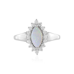 Bague en argent et Opale d'Australie