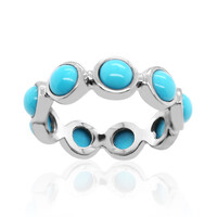 Bague en argent et Turquoise Sleeping Beauty (Anne Bever)
