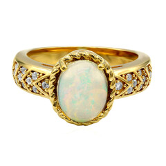 Bague en argent et Opale Welo