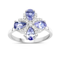 Bague en argent et Tanzanite
