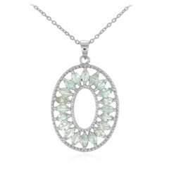 Collier en argent et Tourmaline Paraiba du Brésil