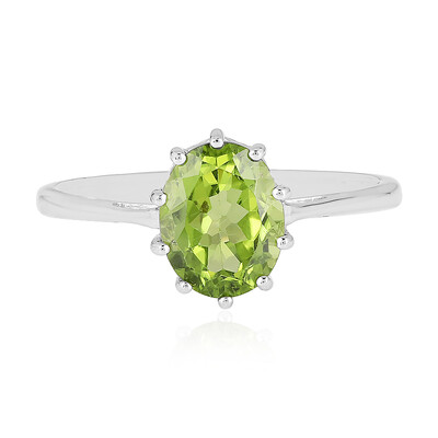 Bague en argent et Péridot