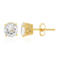 Boucles d'oreilles en argent et Quartz blanc