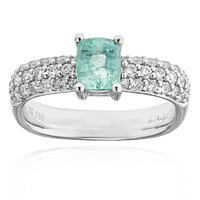 Bague en or et Tourmaline bleue des Caraïbes  (de Melo)
