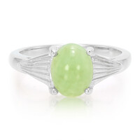 Bague en argent et Chrysoprase impériale